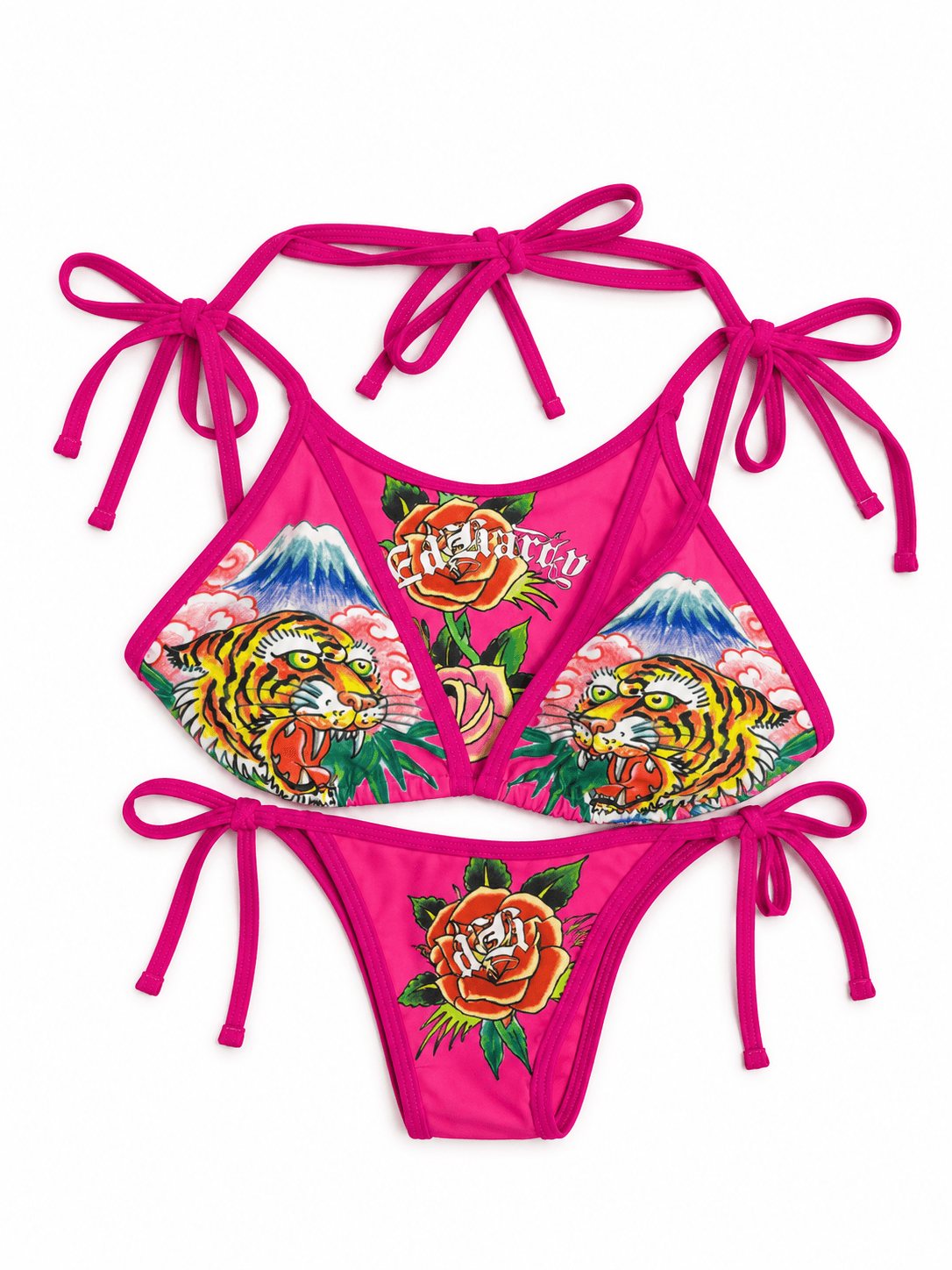 Bikini Ed Hardy rosa tigre