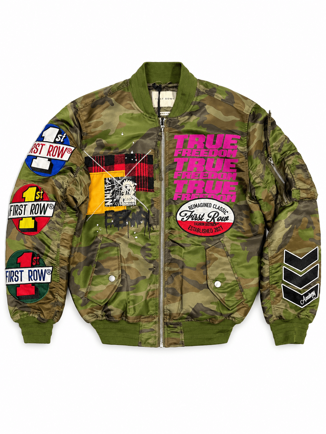 Chaqueta bomber First Row camuflada