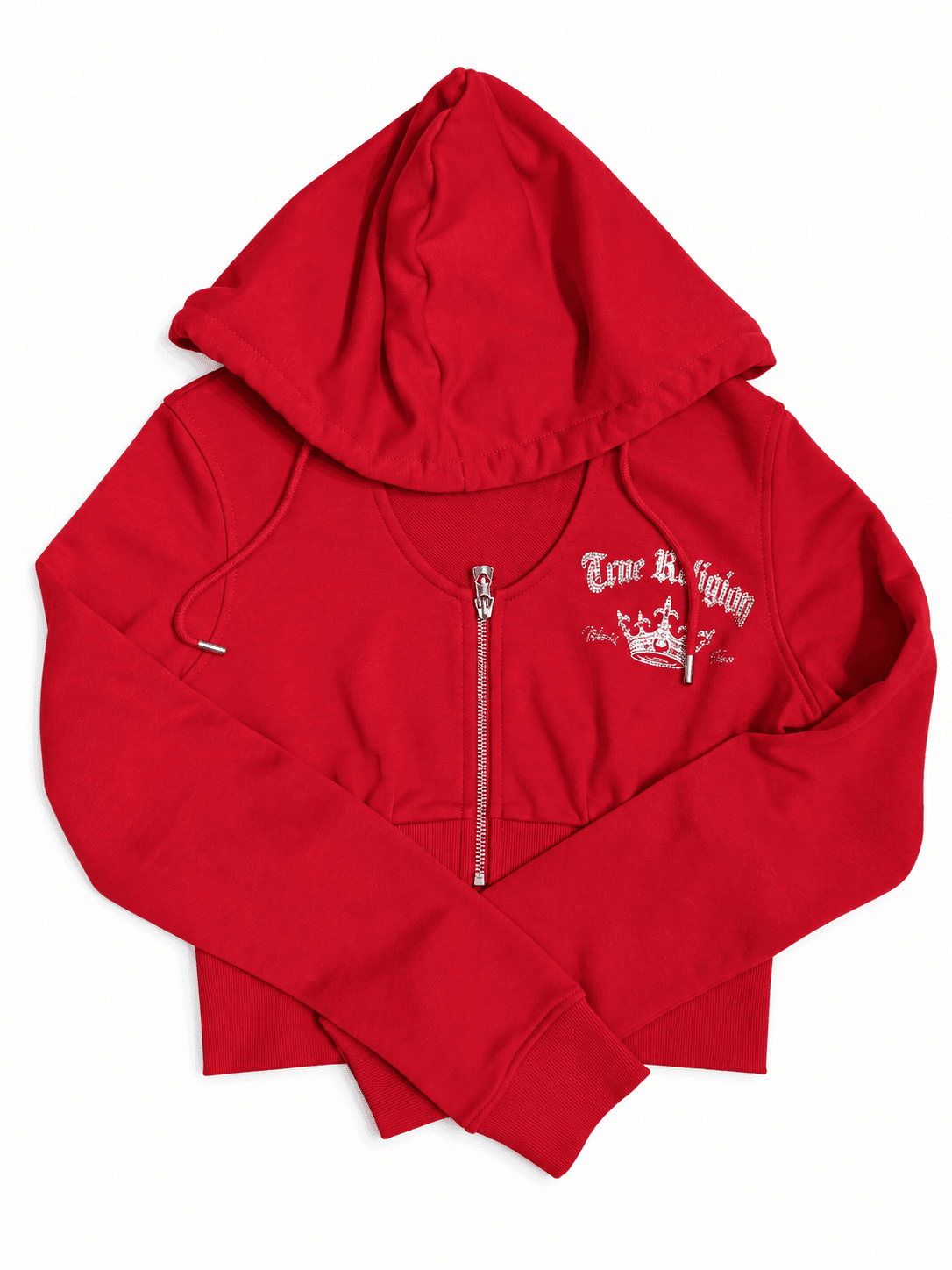 Buzo crop True Religion rojo