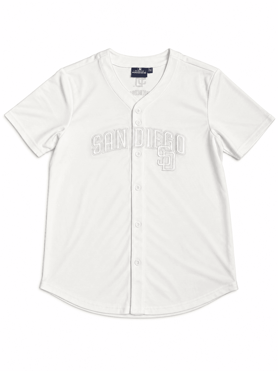 Camisa beisbolera San Diego blanca