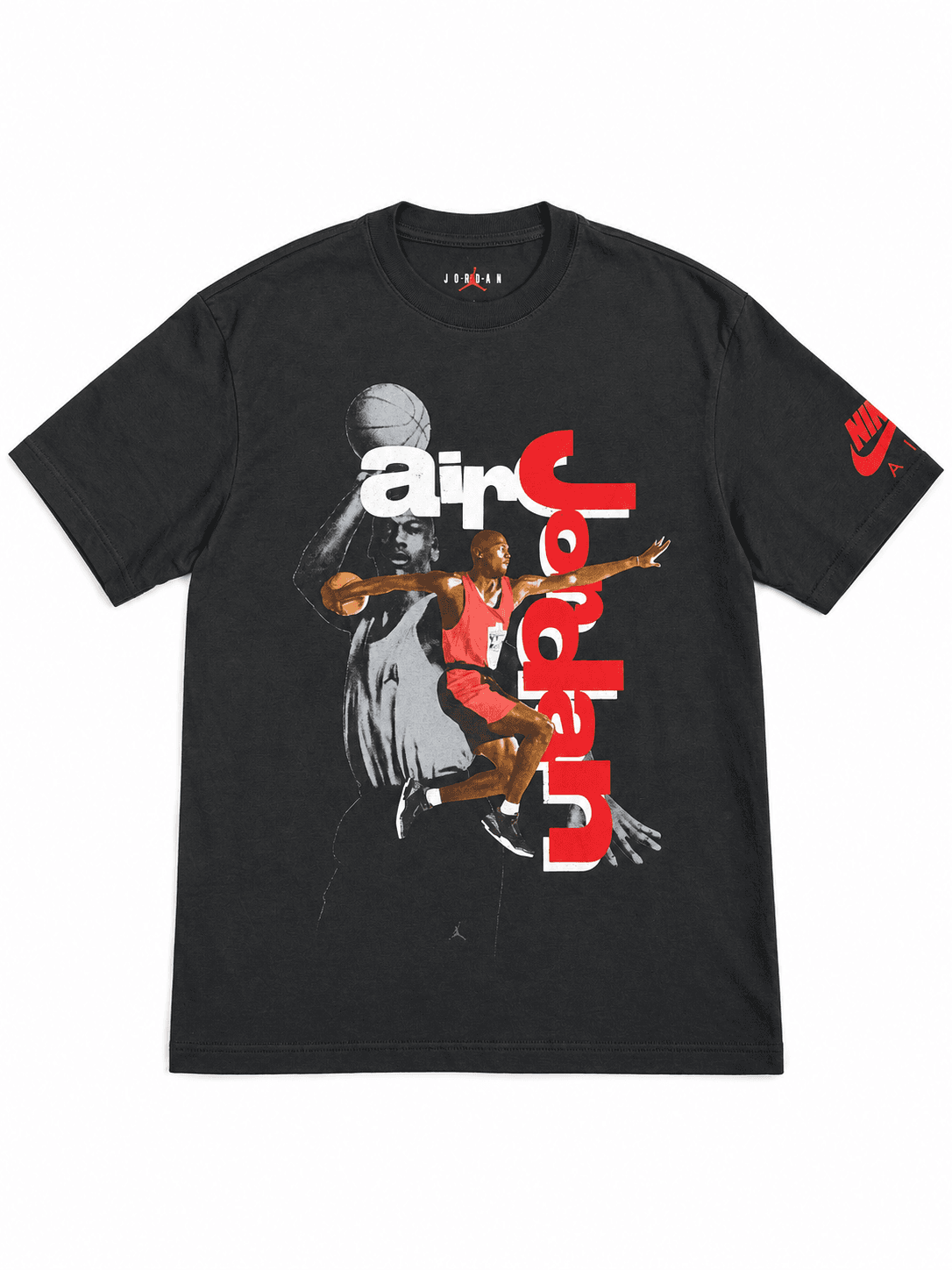Camiseta Air Jordan negra gráfica