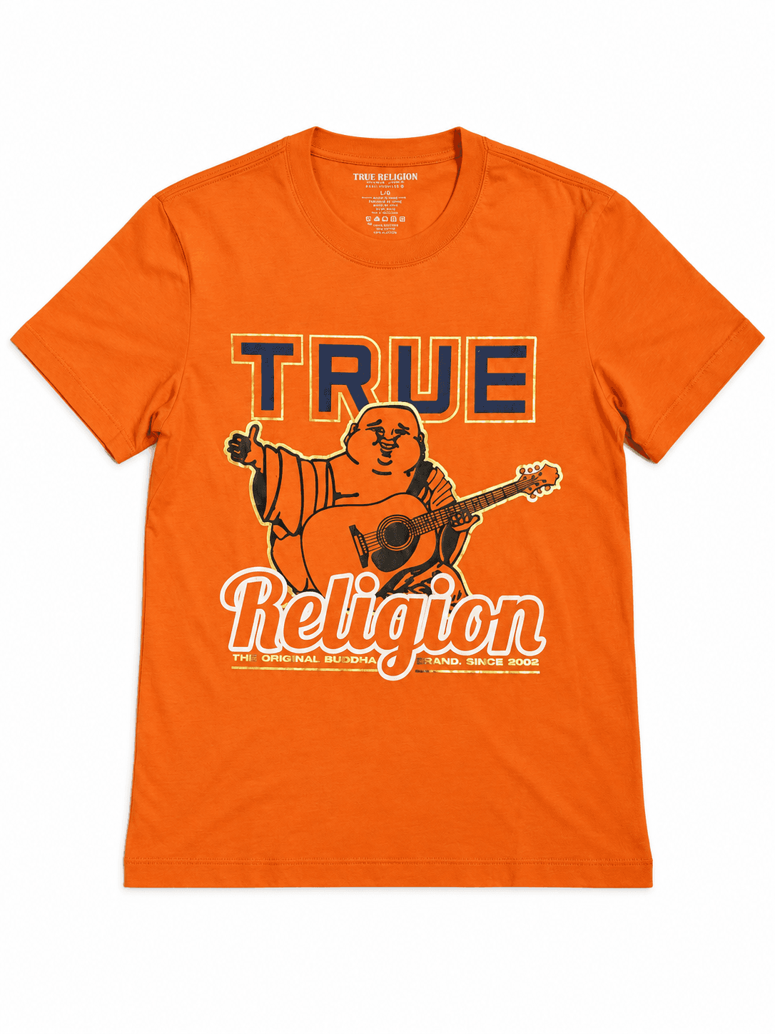Camiseta True Religion naranja Buddha