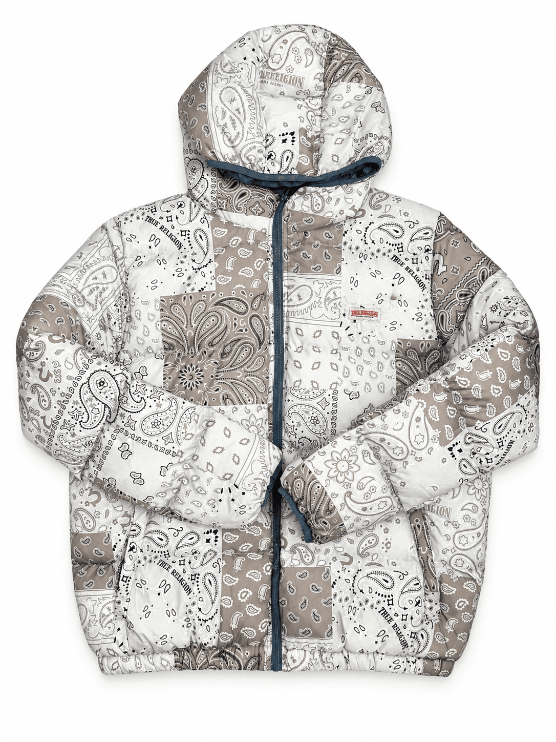 Chaqueta acolchada True Religion estampado pañoleta