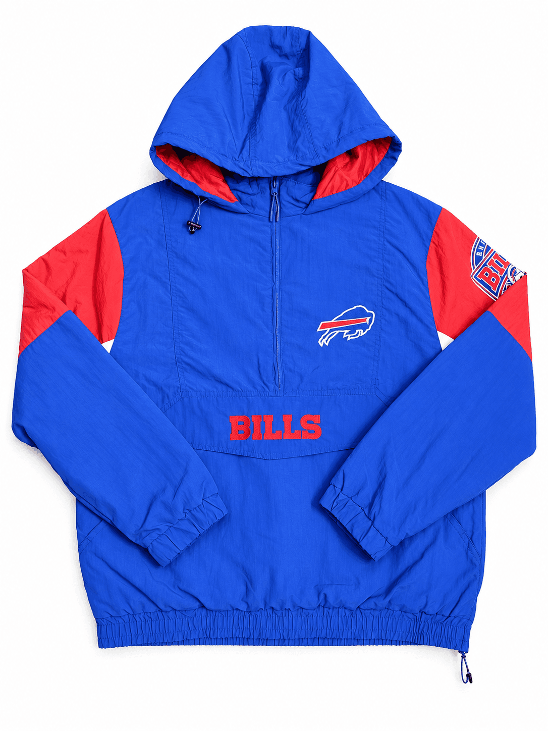 Chaqueta cortavientos Buffalo Bills azul y rojo