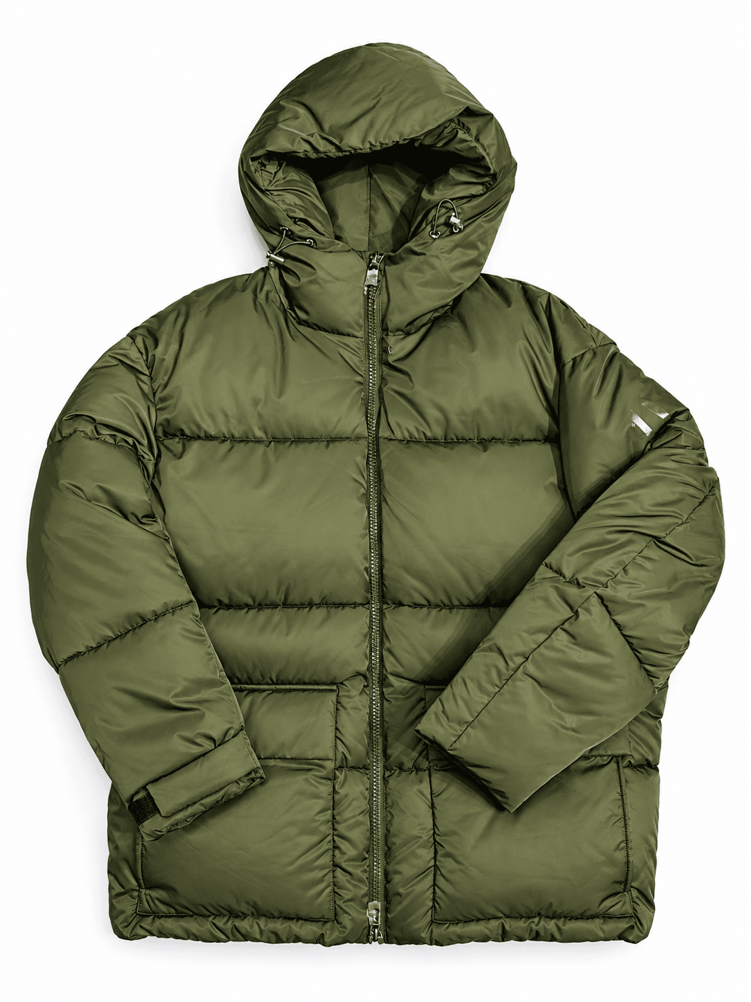Chaqueta puffer verde oliva