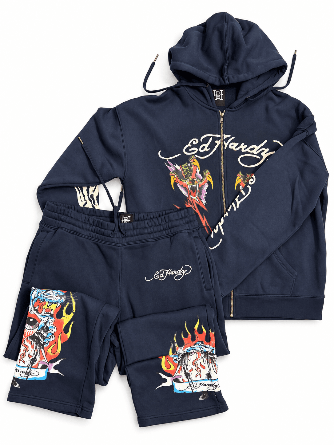 Conjunto Ed Hardy azul marino