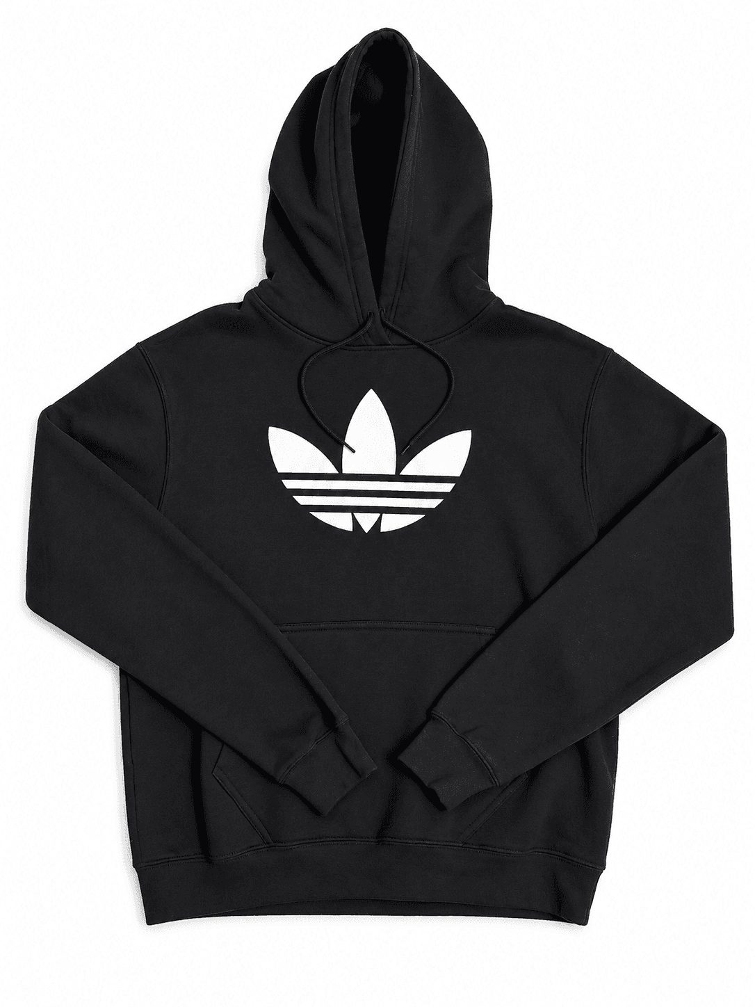 Hoodie Adidas negro logo trébol