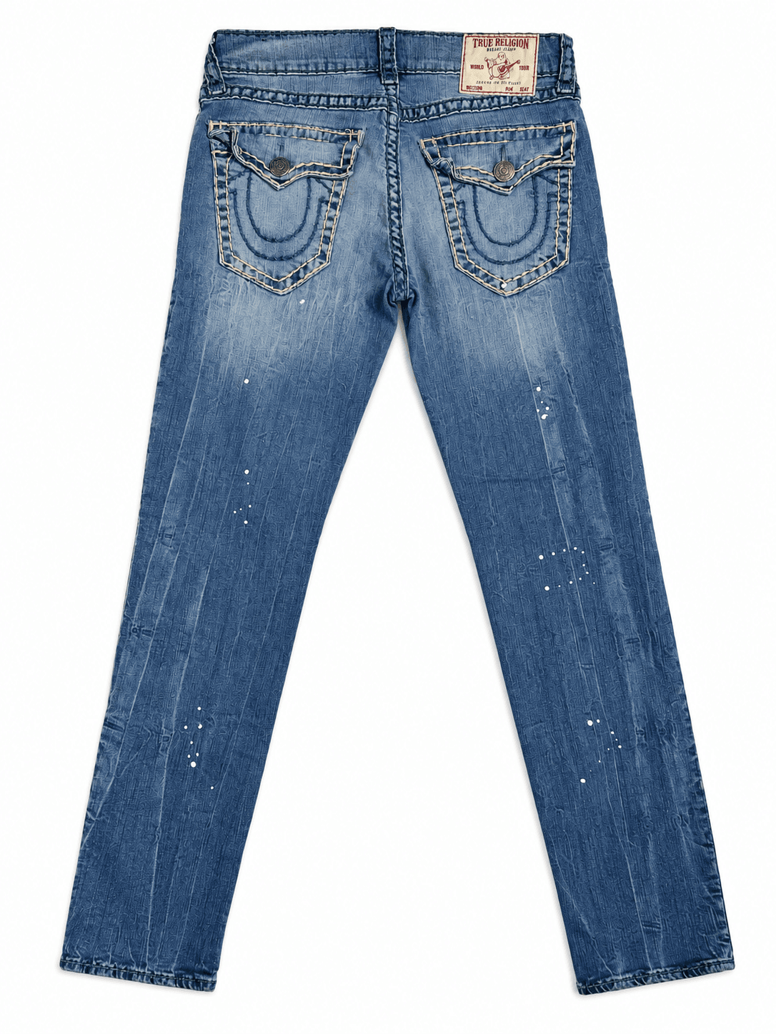Jean True Religion claro salpicado de pintura