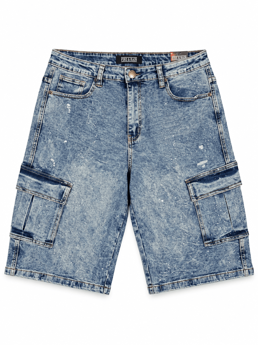 Pantaloneta cargo Fire & Rain azul