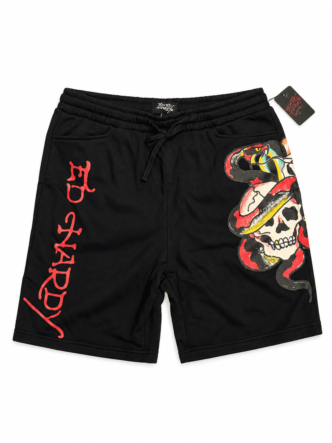 Pantaloneta Ed Hardy negra calavera serpiente
