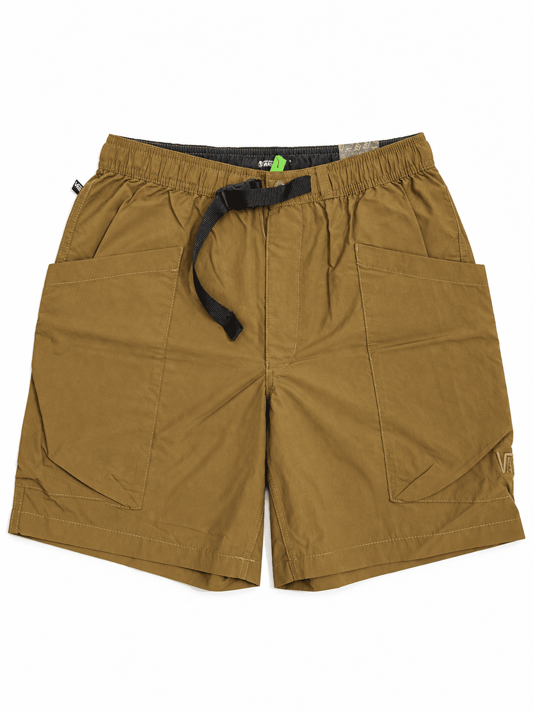 Pantaloneta Vans verde oliva con cinturón